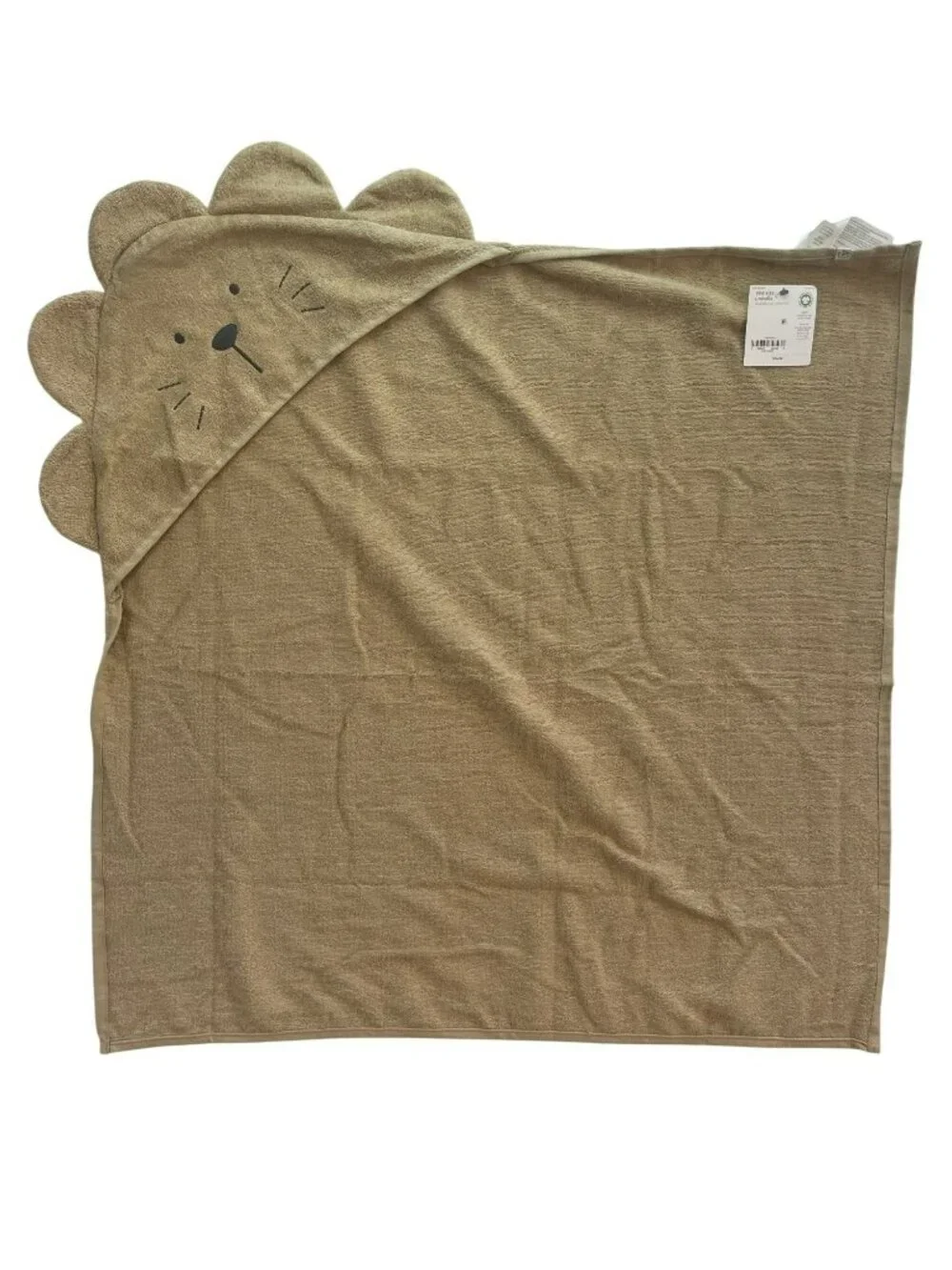 Little Planet By Carters Organic Cotton Hooded Towel For Kids Lion Design NWT